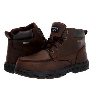 Skechers Work Viksburk brown men's safety memory foam boots